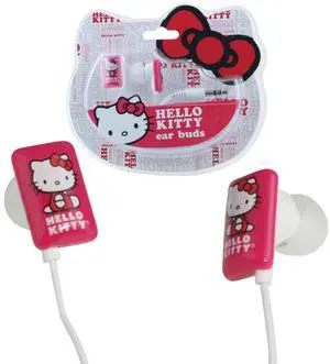 Hello Kitty Earbuds - White/Pink (11409-HK)
