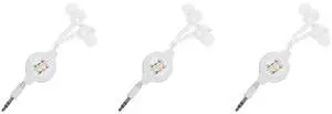 Hemobllo Retractable Earphones - 3 Pcs Wired in Ear Headphones 3.5mm Jack Stereo Earbuds for Phones Laptops