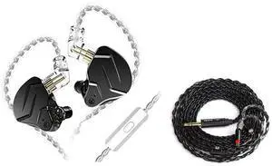 2M Long Recessed 2Pin IEM Cable in Ear Monitor Replacement Earphone Cable and KZ ZSN PRO X in-Ear Earbud Headphones