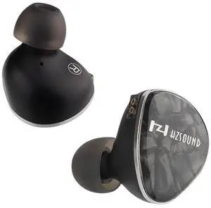 H HIFIHEAR Hzsound Luna in Ear Monitor,Heart Mirror Pro Urgraded Version,CNC Metal Shell Imported Resin Panel Wired Earbuds with 3.5/4.4mm Replaceable Plugs,Leather Case