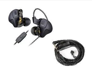 H HIFIHEAR 2 M Long IEM Cable with Mic and CCZ DC03 in Ear Monitor Headphones IEM Earphones Wired Earbuds with Microphone