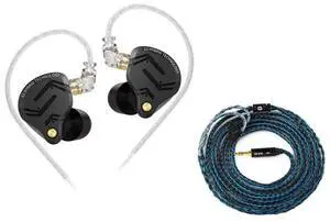2M Long IEMs Earphone Cable and KZ ZS12 PRO X Wired Gaming Earbuds