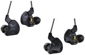 H HIFIHEAR CCZ DC03 in Ear Monitor Headphones and CCZ DC02 in Ear Monitors Without Microphone
