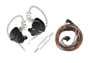 KZ CCA 2PIN IEM Earphone Cable and KZ ZSN PRO X Wired Gaming Earbuds