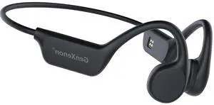 GenXenon Wireless Bone Conduction Headphones with Bluetooth 5.3, Open Ear Design, & IPX8 Waterproof Rating. Built-in Mic & 32G MP3 Player for Running, Swimming, and Workout Sessions. (Black-28)