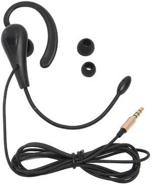 3.5mm Call Center Headset, Wired Earbuds With Microphone, One Ear Wired 3.5mm Headset, Single Ear Chat Headset