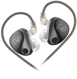 FAAEAL KZ Castor in-Ear Headphones,HiFi Improved Bass Tunable Earphone,Audiophiles Tuning Adjustable IEM,Dual Dynamic Drivers 2Pin Detachable Monitors with Adjusting Switch (Bass Version No Mic)