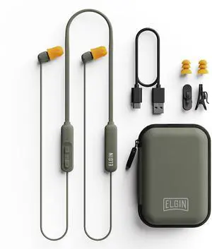 Elgin Discord Gen 3 Bluetooth Earplug Earbuds, OSHA Compliant Noise-Isolating Safety Wireless Headphones, All-Weather Earphones for Industrial Work, and High-Noise Environments