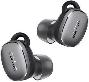 EarFun Free Pro 3 Noise Cancelling Wireless Earbuds, Hi-Res Sound, Snapdragon Sound with Qualcomm aptX Adaptive, 6 Mics ENC, Bluetooth 5.3 Earbuds, Multipoint Connection, Custom App, Wireless Charge