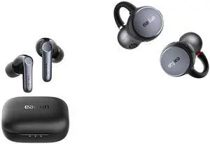 EarFun Air Pro 4 Adaptive Hybrid Noise Canceling Wireless Earbuds, Qualcomm Snapdragon Sound, aptX Lossless, 6 Mics AI CVC 8.0 Call Clip Open Ear Earbuds, Bluetooth 6.0, LDAC, Hi-Res Audio