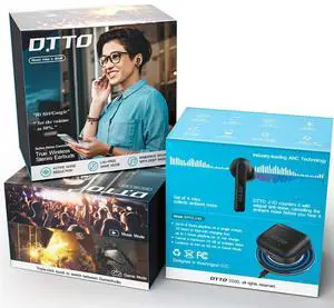 DTTO J-10 Active Noise Cancelling Earbuds with 60ms Low-Latency Game Mode, Wireless Charging Case Bluetooth 5.2 Auto-Pairing Touch-Enabled Voice-Assistant, Immersive Sound Deep Bass IPX8 Sweatproof