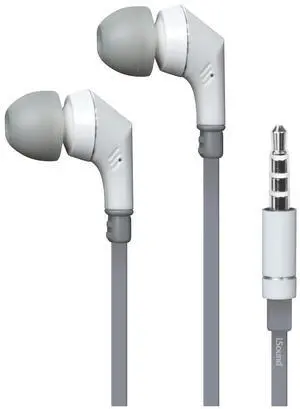 iSound EM-110 Stereo Earbuds with Microphone (white/gray) iSound EM-110 Stereo Earbuds with Microphone (white/gray)