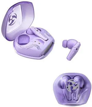 Game Genshin Raiden Shogun Headphone Cute Beelzebul Customized Bluetooth 5.3 Headset Cosplay Active Noise Cancellation Earbuds