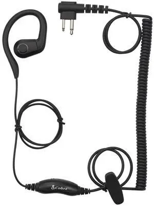 Cobra C-Style Earpiece with Secure Around-The-Ear Fit for Performa 400/450 Business Two-Way Radios