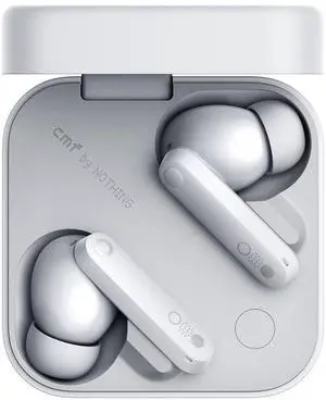 CMF Buds Pro 2 Wireless Earbuds, Hi-Res Audio with LDAC, 50 dB Hybrid Noise Cancelling Earbuds, Ultra Bass Technology, Bluetooth 5.3, 43H Play Time with Charging Case, 6 HD Mics Headphones, Light Grey