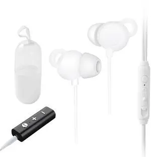CKG Sleep Earbuds for Side Sleepers, All Silicone Made with Soft and Zero-Pressure Comfortable Earbuds for Sleeping on Side,12 Hours Playtime, Bluetooth Multipoint for Personalized Sleep Aid Music