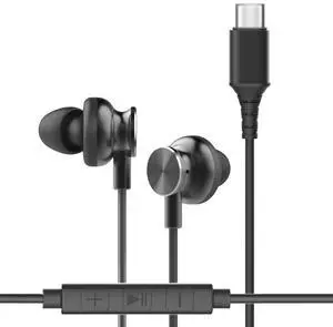CHARGEWORX Earbuds with USB-C Connector & Built-in Mic: Wired Headphones for iPad Pro & Samsung Galaxy | Inline Audio Control, Hands-Free Calling