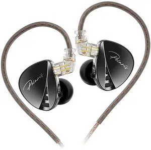 CCA Polaris 4 Tone Adjustable in Ear Monitor Headphones, Dynamic Dual Driver IEM Earphones, HiFi Stereo Gaming Earbuds with 2pin Detachable Cable
