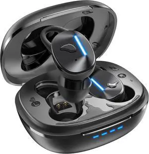 CALCINI Wireless Earbuds IPX8 Waterproof Touch Control, Bluetooth 5.3 in Ear Headphones with Charging Case, TWS Headset for Phone,Samsung,Android, Sport and Workout Deep Bass Microphone Earphones