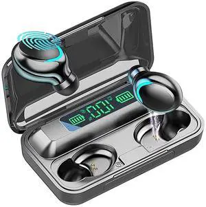 BMHOLU Wireless Earbuds Bluetooth 5.1 Headphones 36H Playtime Deep Bass Stereo Sound in-Ear Built-in Mic Headset Headphones with Charging Case for Travel Running