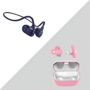 BANIGIPA Kids True Wireless Earbuds, 5g Super Light Comfortable Open Ear Bluetooth 5.4 Headphones w/Mic to Protect Hearing for Studying Music Clear Calling, Touch Control Ear Buds w/Charging Case