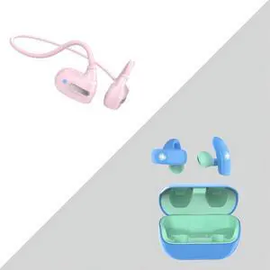 BANIGIPA Kids True Wireless Earbuds, Bluetooth 5.4 Open Ear Headphones for Boys Girls Teens, Light Comfortable, 85dB Healthy Volume Control Protect Hearing, Built-in Mic for Calling School Travel