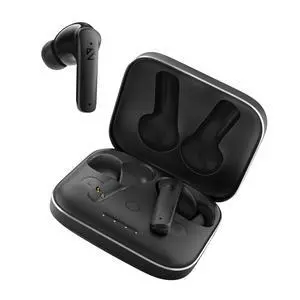 Back Bay Audio Slim 20 - Wireless Bluetooth Earbuds with Charging Case, Touch Controls, 1-Year Warranty (Onyx)