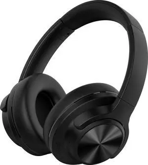 AVIOT WA-V1 High-Resolution Wireless Headphones with Adaptive Hybrid Noise Cancelling | Up to 120 Hours Playback | Superior Sound Quality and Comfort | Foldable Design (Black)