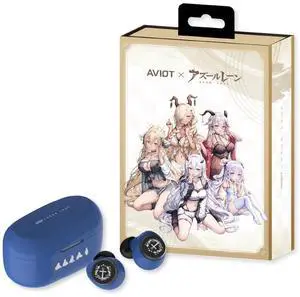AVIOT TE-V1R-AZL Azur Lane Collaboration Wireless Earbuds, Special Package, Design, English & Japanese Special Voice, Adaptive Noise Cancelling, Wireless Charging Case, Bluetooth 5.3