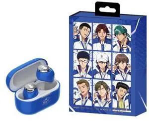 AVIOT TE-V1R-TP The Prince of Tennis II Collaboration Wireless Earbuds, Special Package, Design, English & Japanese Special Voice, Adaptive Noise Cancelling, Wireless Charging Case, Bluetooth 5.3