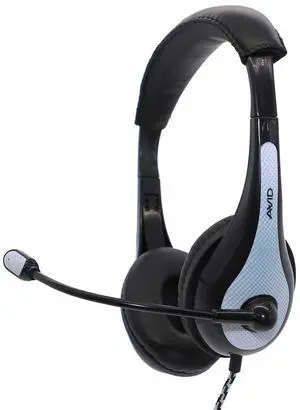 Avid AE-36 Headset in White with Adjustable Boom Microphone for School, Classroom, Education, Testing and Assessment