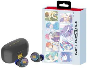 AVIOT GRIDMAN Universe Wireless Earbuds TE-V1R-GMT, Officially Licensed (Exclusive Edition) Special Package, Design, Japanese Special Voice, Noise Canceling Earbuds