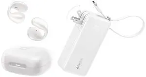 Anker soundcore C30i, Open-Ear Earbuds with Lightweight Comfort and Stable Fit 3-in-1 Power Bank, USB-C Charger Block, 30W Max Battery Pack, 10,000mAh Portable Charger