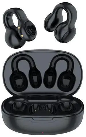 anbaole Open Ear Headphones,Sport Earbuds,Sport Headphones,Open Earbuds,Wireless Earbuds Mini for Cycling Driving, Open earplugs, Running Earbuds (Black)