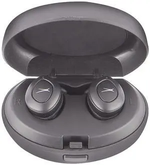 Altec Lansing True Evo+ Truly Wireless Earphones, 4 Hours of Battery Life, Receive Up to 4 Charges on The Go, Access Siri or Google Voice Assistant via Bluetooth Through Your Smartphone, MZX659-BLK