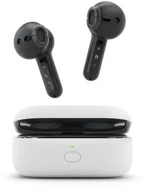 Amazon Echo Buds (newest model), True Wireless Bluetooth 5.2 Earbuds with Alexa, audio personalization, multipoint, 20H battery with charging case, fast charging, sweat resistant, Black