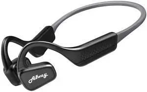 ALLWAY Open Ear Headphones-Wireless Bluetooth 5.3 Over Ear Sports Earbuds,Sweat Resistant Headset for Driving Biking Cycling Outdoor(Black)