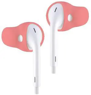 ACOUS Design Purest Earbuds Covers Anti-Slip Sport Covers Compatible with Apple EarPods and AirPods (Pale Red)