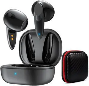 ACAGET Wireless Earbuds for iPhone 16 15 Pro Max 14 Plus 13 12 XR Bluetooth Headphones Lightweight Touch Control Stereo Earphones with Charging Case Built-in Mic Headset for Samsung Galaxy S25 S24 S23