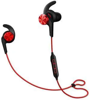 1MORE iBFree in-Ear Earphones Wireless Sport Headphones Bluetooth CSR, IPX 4 Waterproof, Secure Fit in-Line Remote Gym Running Workout - Red