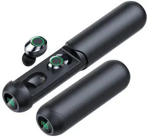 YZLPSYY Wireless Earbuds, Bluetooth Earbuds in Ear Light-Weight Headphones Noise Cancelling Earbuds Ipx5 Waterproof Sweat Resistant with LED Display Charging Case for Workout Gym Office Black