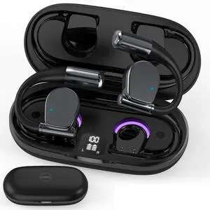 Translation Earbuds Real Time Language Translator Earbuds with 144 Languages, OWS Wireless Earbuds Noise-Canceling, Long Battery Life for Travel & Business Learning Ideal Compatible with iOS & Android
