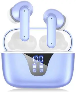 ZIUTY Wireless Earbuds, Ear Buds Bluetooth Headphones 50H Playtime IPX5 Waterproof Earphones with Mic