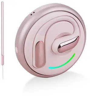 Tulbeys Open Ear Headphones Bluetooth 5.4, True Wireless Earbuds, Built Mic and ENC Call Noise Reductionfor Clear Calls, Up to 8 Hours Playtime, Sweat Resistant Earphones for Workouts Running-Pink