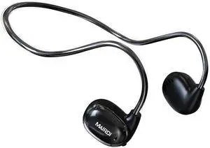 MAIRDI Air Conduction Headphone Wireless, Bluetooth 5.3 Open Ear Headphone with Microphone, 10H Playtime, Sport Headphone for Running Bicycling Climbing Driving Black