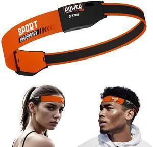 Sports Headphones Bluetooth 5.4 Wireless, Sleep Headband Earphones with Ultra-Thin HD Stereo Speaker, Sweat-proof Headset with Headlamp, Headband Headphones for Cycling, Running, Fitness, Sleeping