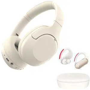 VOKALEN Hyper Pro ANC Headphones + Reflex Pro Sport Earbuds Bundle  Adaptive Noise Cancelling, Hi-Res Sound, IP68 Waterproof, LED Light Mode & Long Battery Life for Work, Travel & Fitness.