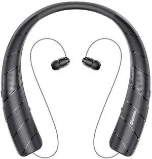 Neckband Bluetooth Headphones Speaker 2-in-1Wireless Wearable Speaker at lightest 99g weight with Retractable Earbuds, Portable Speakers and Headsets w/Bulit in Mic for Home, Office and Outdoors