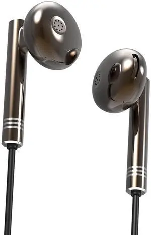 100SEASHELL Wired Earbuds No Microphone Headphones with Long Cord Noise Cancelling in Ear Corded Headphones 3.5mm Bass Earbuds for Computer for Laptop for Tv for Pc for Android