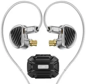 TRN Jaws 3DD + 4BA + 1Planar Driver in-Ear Monitor, HiFi Stereo Wired Headphones with 2-Pins Detachable Cable Design (3.5mm Jack No Mic)